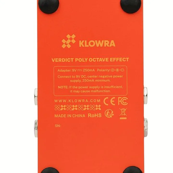 Pédale Klowra Verdict Polyphonic Octaver , Avis, Test, Comparatif