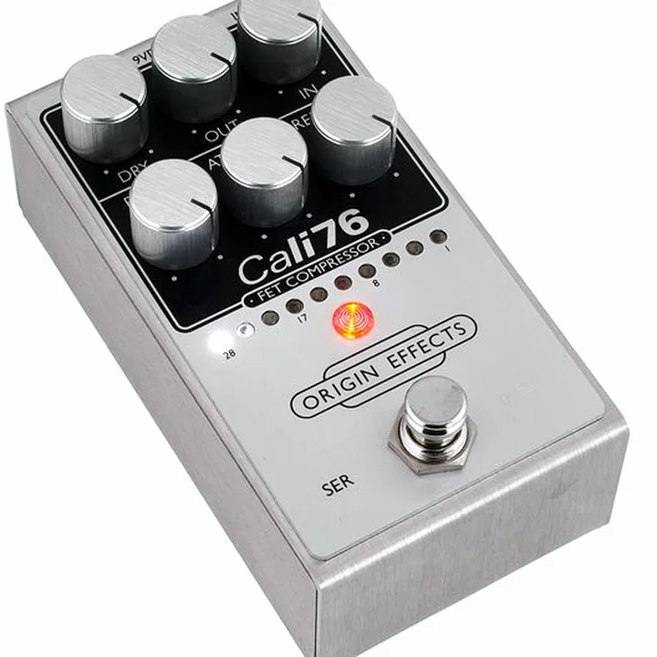 Pédale Origin Effects Cali76 V2 FET Compressor : Avis & Test