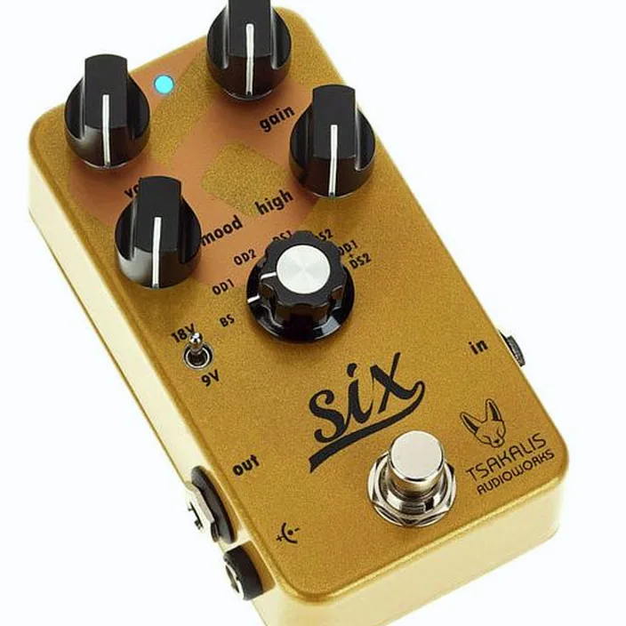 Pédale Tsakalis AudioWorks Six Boost/Overdrive/Distortion - Test, Avis et Comparatif