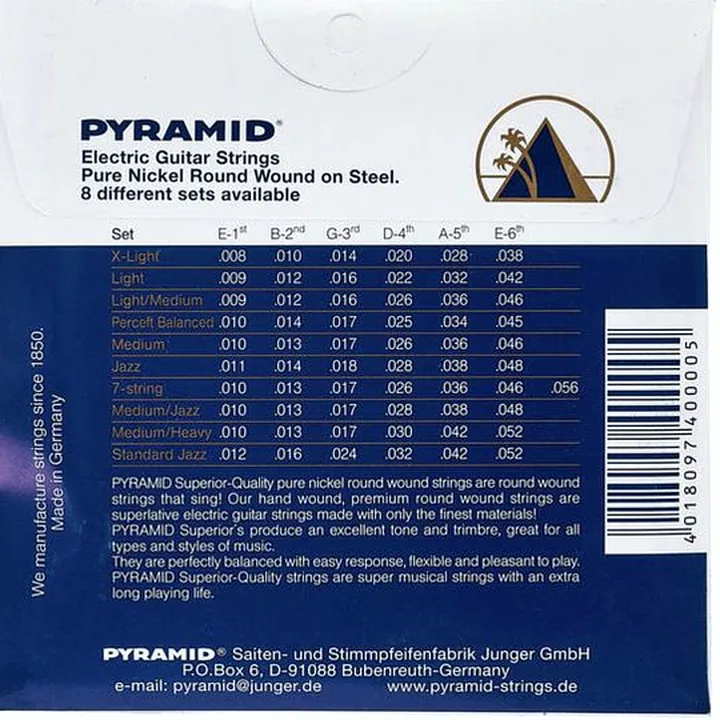 Pyramid ElectricGuitar Strings 008-038 Test, Avis, Comparatif