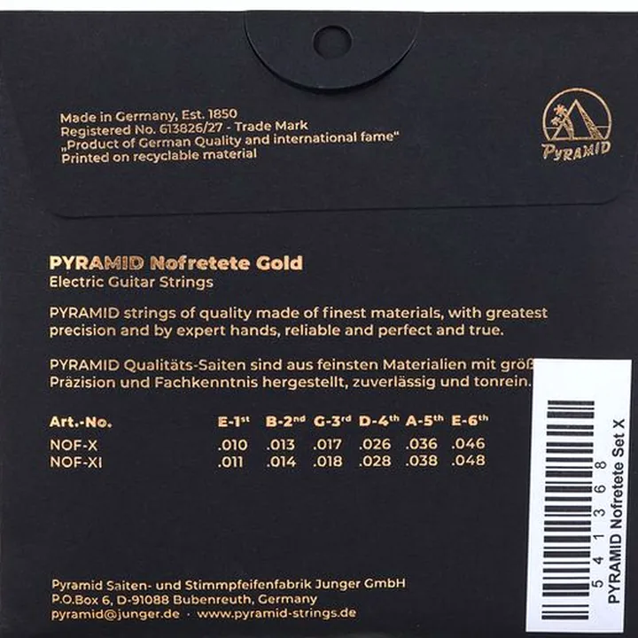 Pyramid NOF10 Nofretete Gold Strings : Avis, Comparatif et Test