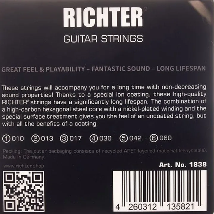 Richter Strings 10-60 Electric Guitar : Test, Avis & Comparatif