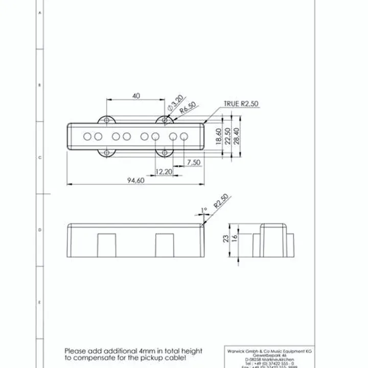 Sadowsky J/J-Style Bass Pickup Set , Test et Avis