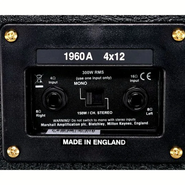 Test, Avis Baffle guitare Marshall MR1960 A Cabinet