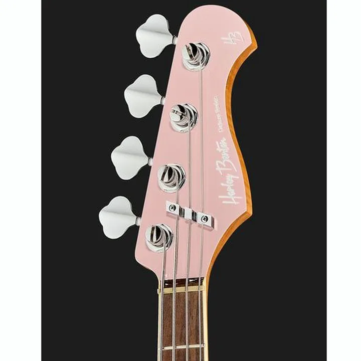Test & Avis de la basse électrique Harley Benton MV-4MSB Shell Pink w/Case
