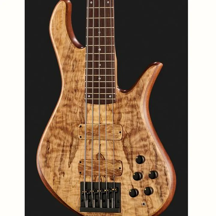 Test & Avis de la basse électrique Torillo Shevette 5 Double Cut Spalted