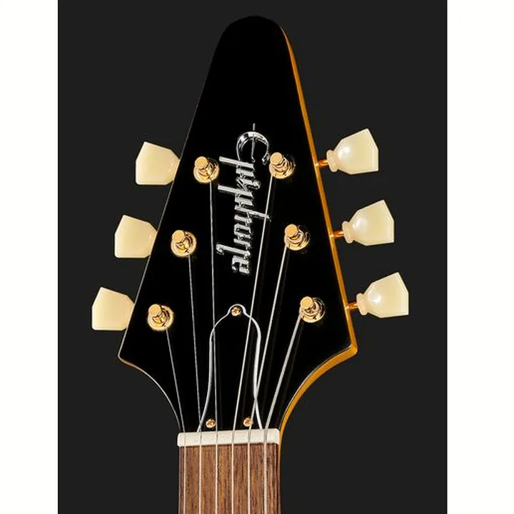 Test & Avis de la guitare Epiphone Flying V Korina Aged Nat. LH