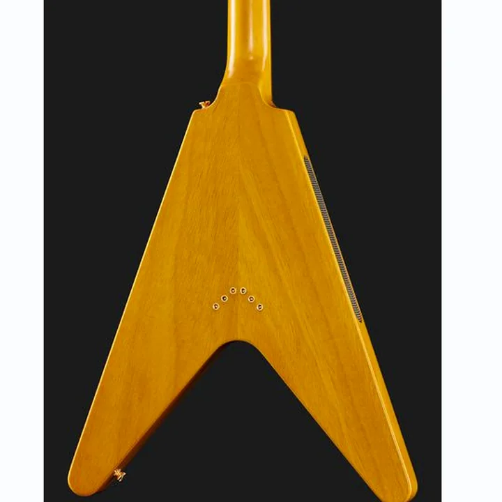 Test & Avis de la guitare Epiphone Flying V Korina Aged Nat. LH