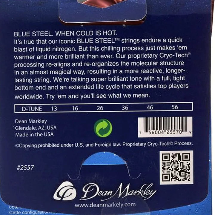 Test, Avis : Dean Markley 2557 Blue Steel Electric DT
