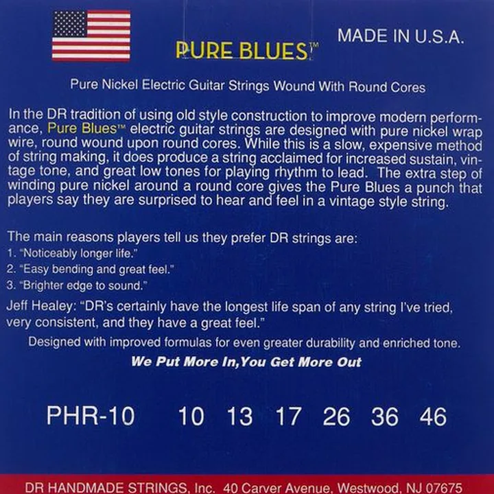 Test & Avis : DR Strings Pure Blues PHR-10 3Pack