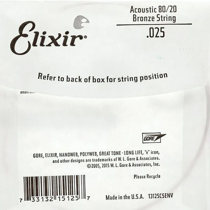 Test & Avis : Elixir .025 Western Guitar