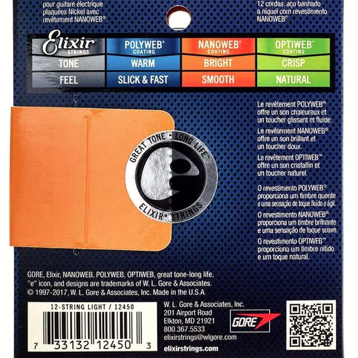 Test & Avis : Elixir 12450 Nanoweb 12 String
