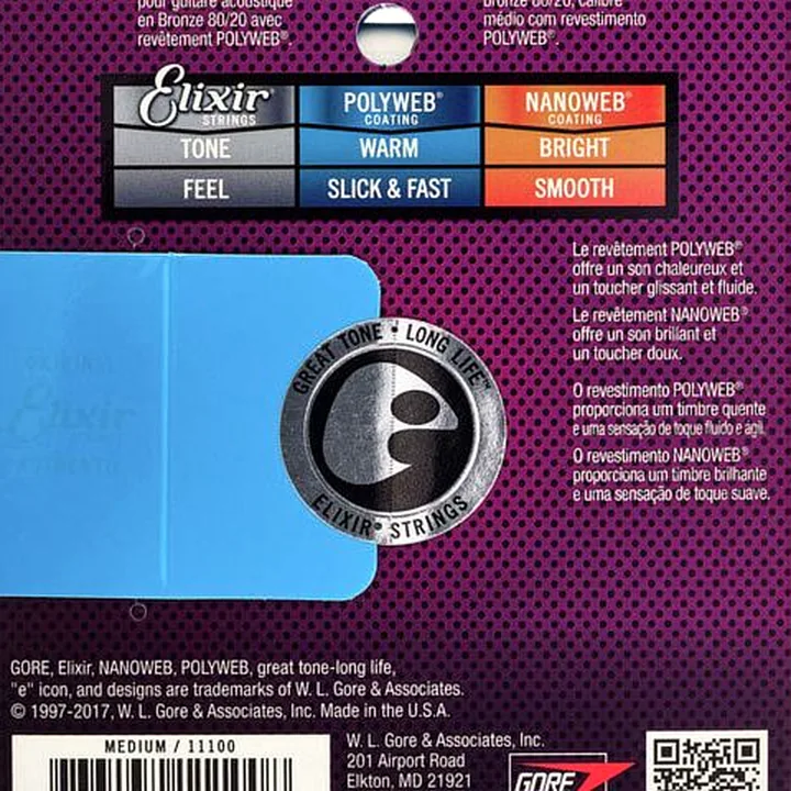 Test & Avis Elixir Polyweb Medium Acoustic
