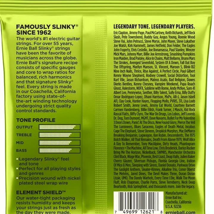 Test, Avis : Ernie Ball 2621