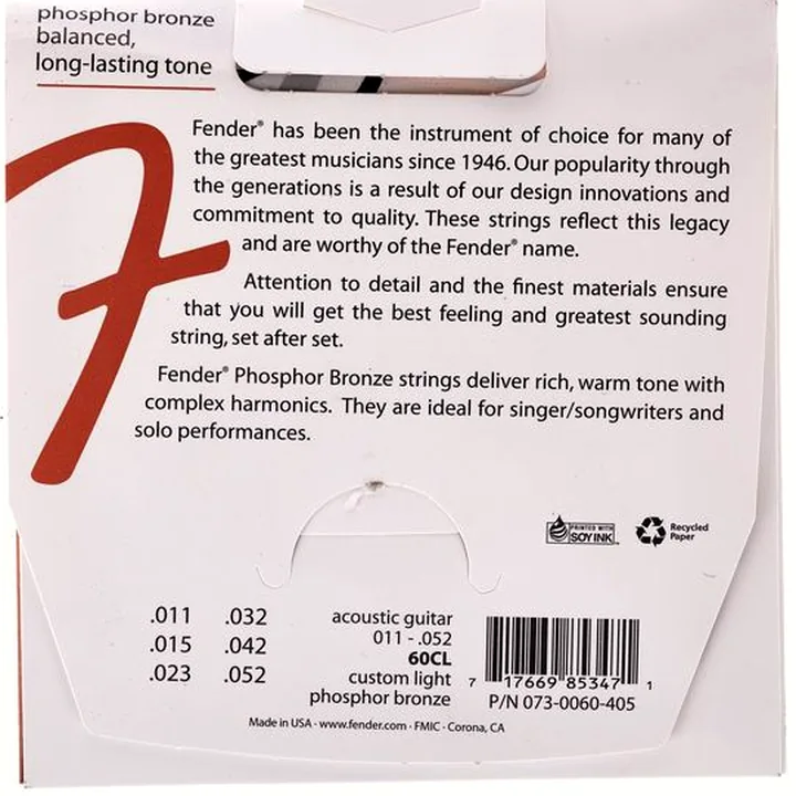 Test, Avis Fender 60CL