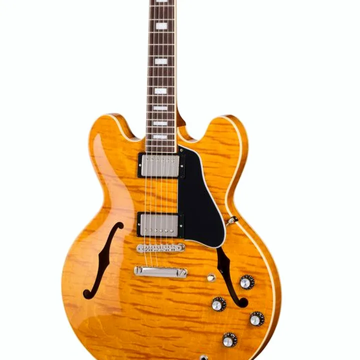 Test & Avis Guitare électrique Gibson ES-335 Figured Honey Amber