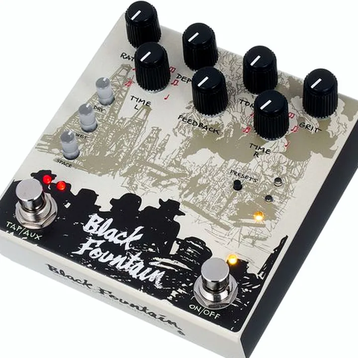 Old Blood Noise Endeavors Black Fountain Stereo Delay CR