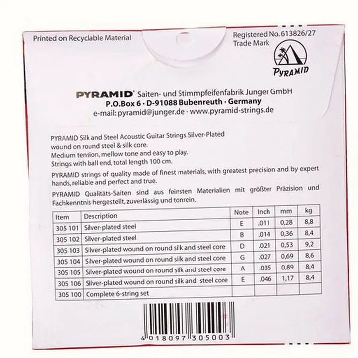 Test & Avis Pyramid 305/100 Silk & Steel