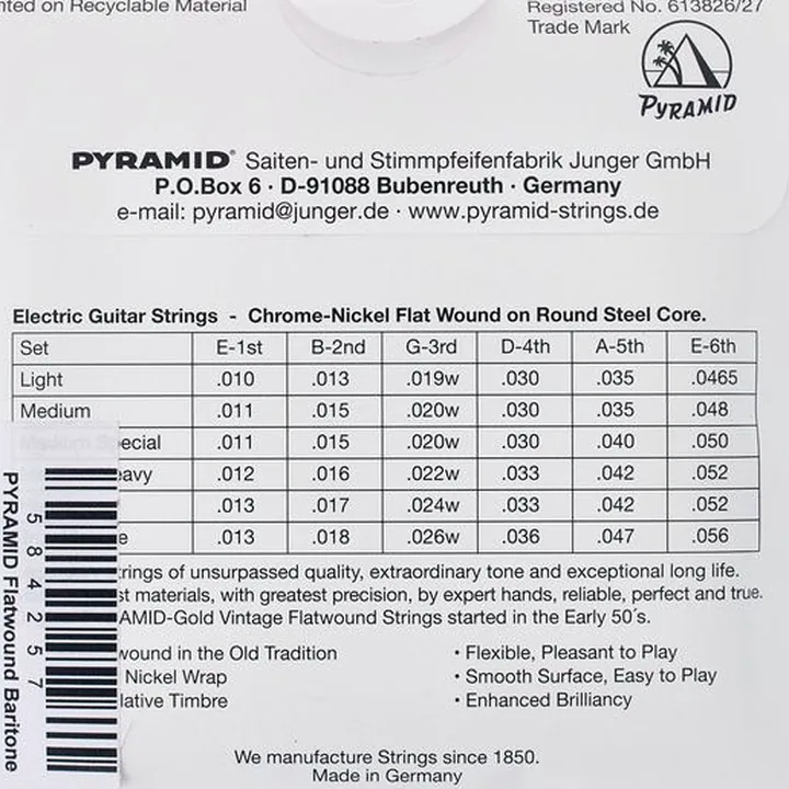 Test & Avis : Pyramid 417 Gold Flatwound Baritone 14