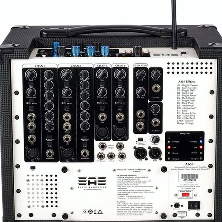 Test et Avis combo guitare electrique Elite Acoustics A6-55 Acoustic Amplifier