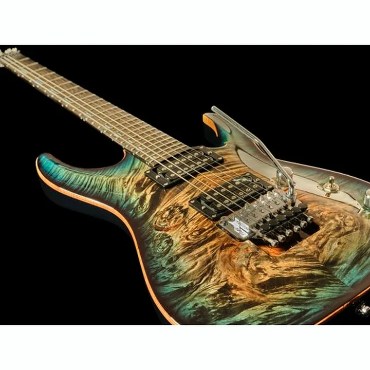 Test et Avis de la guitare électrique ESP Horizon FR CTM BM Reptile Blue
