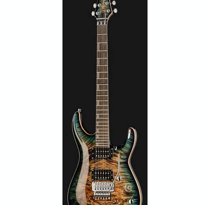Test et Avis de la guitare électrique ESP Horizon FR CTM BM Reptile Blue