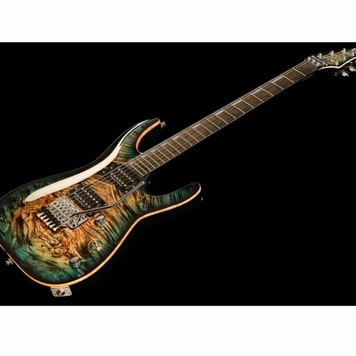 Test et Avis de la guitare électrique ESP Horizon FR CTM BM Reptile Blue