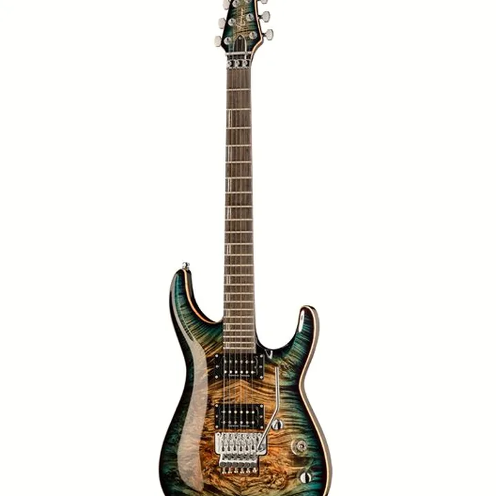 Test et Avis de la guitare électrique ESP Horizon FR CTM BM Reptile Blue