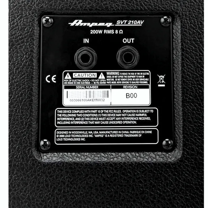 Test et Avis du baffle Ampeg SVT-210AV Bundle