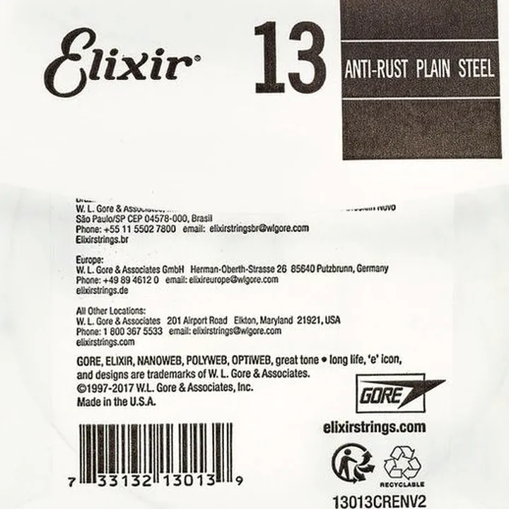 Test et Avis : Elixir .013 Plain Steel