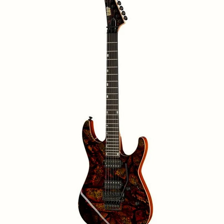 Guitare ESP M-II FR DLX SC SD BH HELLFIRE