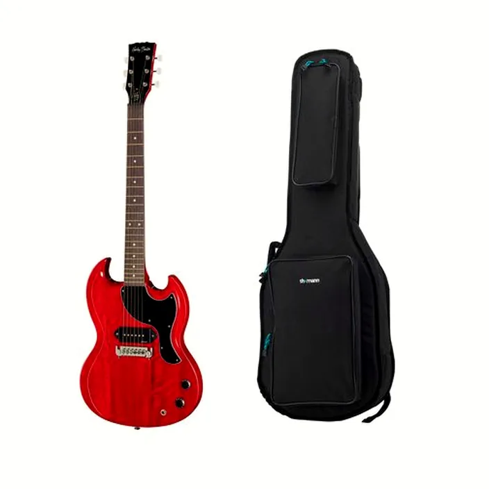 Harley Benton DC-60 Junior F. Cherry Bundle