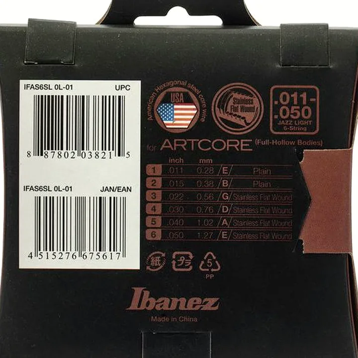 Test et Avis : Ibanez IFAS6SL Jazz String Set