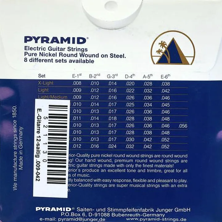Test et Avis Pyramid Pure Nickel 12 String SetLight