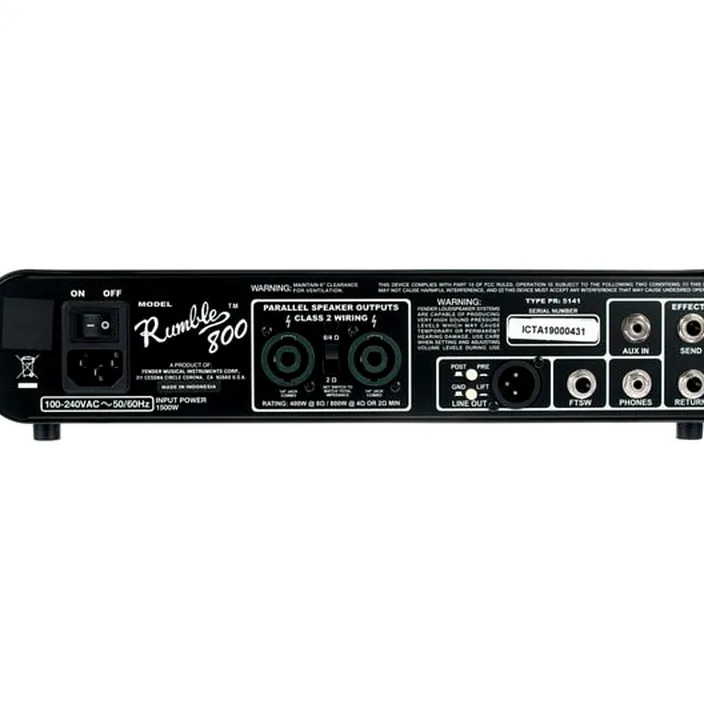 Tête d'ampli Fender Rumble 800HD